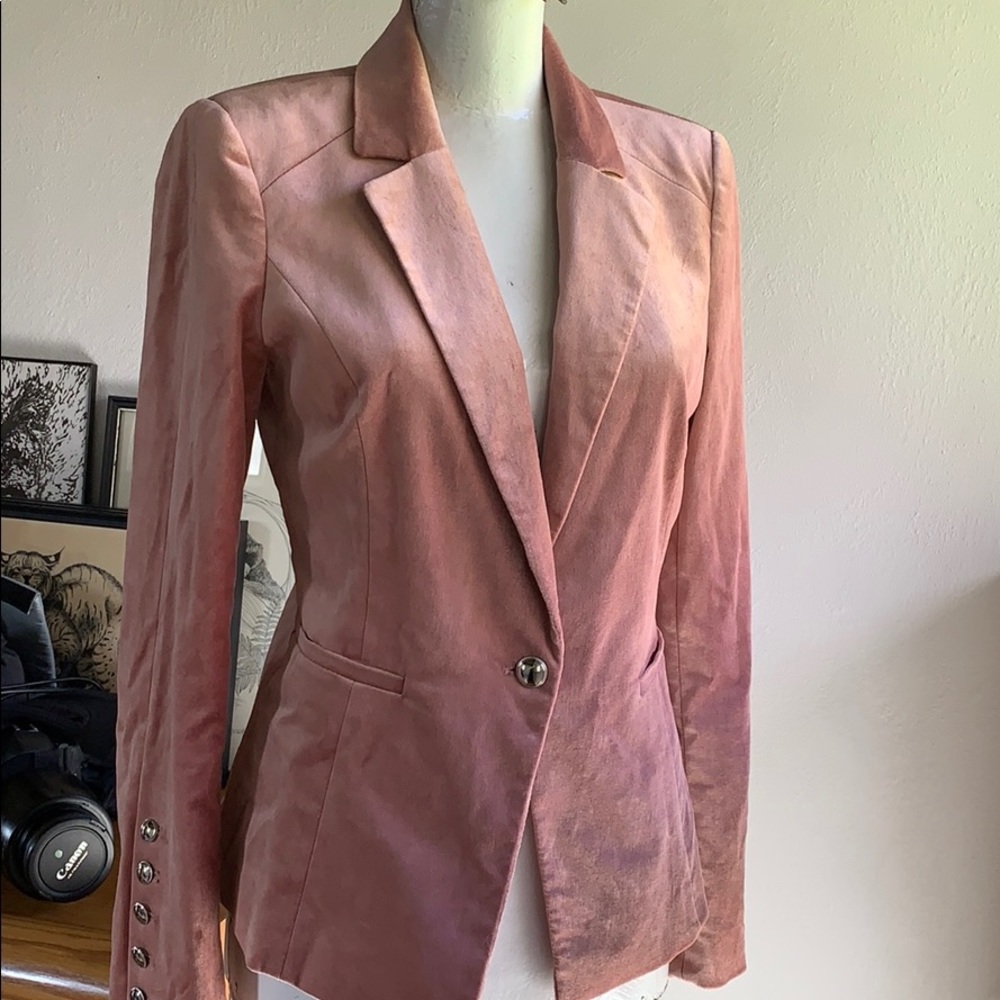 White House Black Market Velvet Blazer